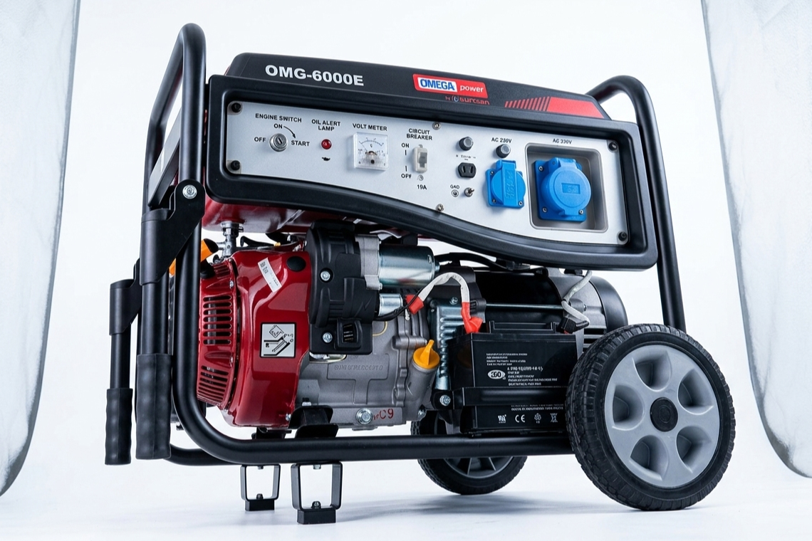 Omega OMG 600E petrol generator for backup power