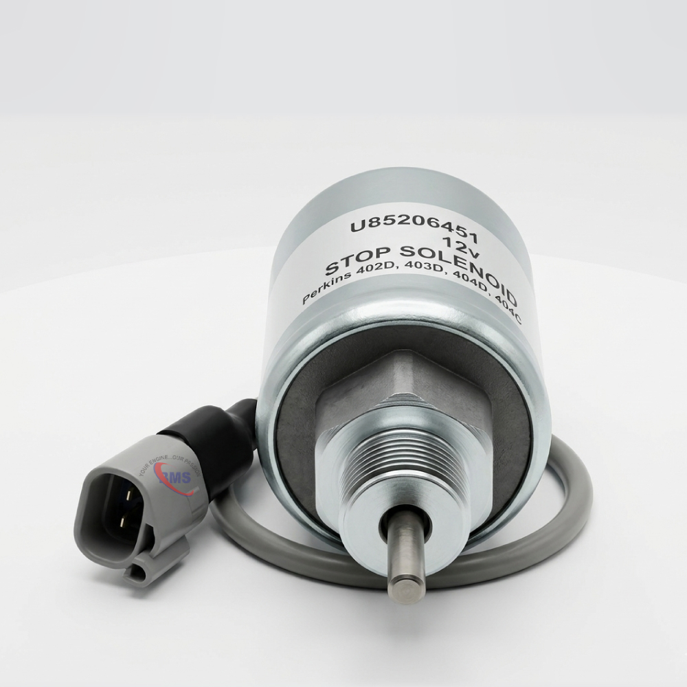 Perkins generator stop solenoid for reliable engine shutdown